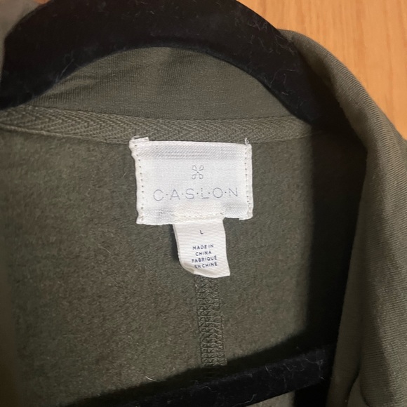 Caslon Olive Green Blazer Size Large - Picture 2 of 6